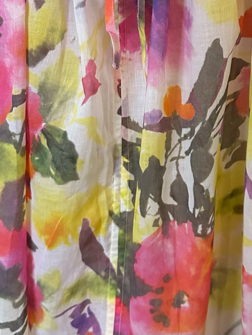 Jcrew Floral Puff-Sleeve Midi Cover Up Dress. Perfect Condition Small - Picture 10 of 13